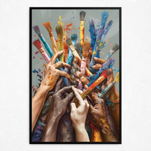 Load image into Gallery viewer, Brushstroke Symphony - Framed