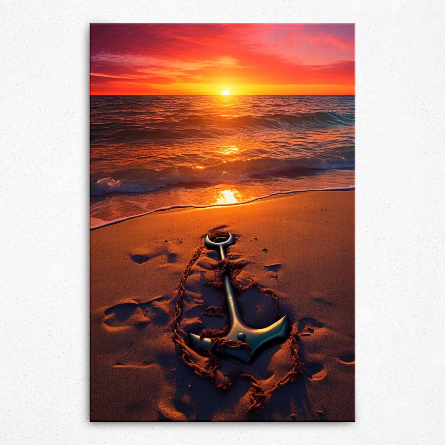 Anchored in Dusk - Canvas