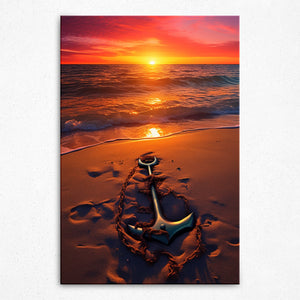 Anchored in Dusk - Canvas