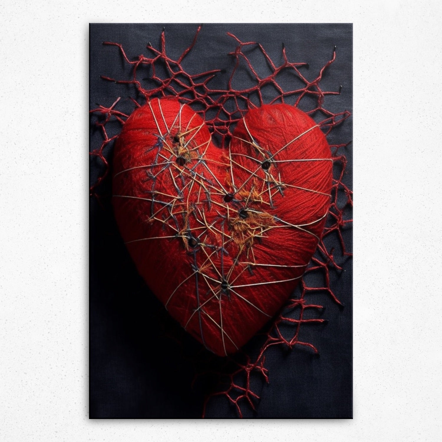 Threads of Renewal: A Healed Heart - Canvas