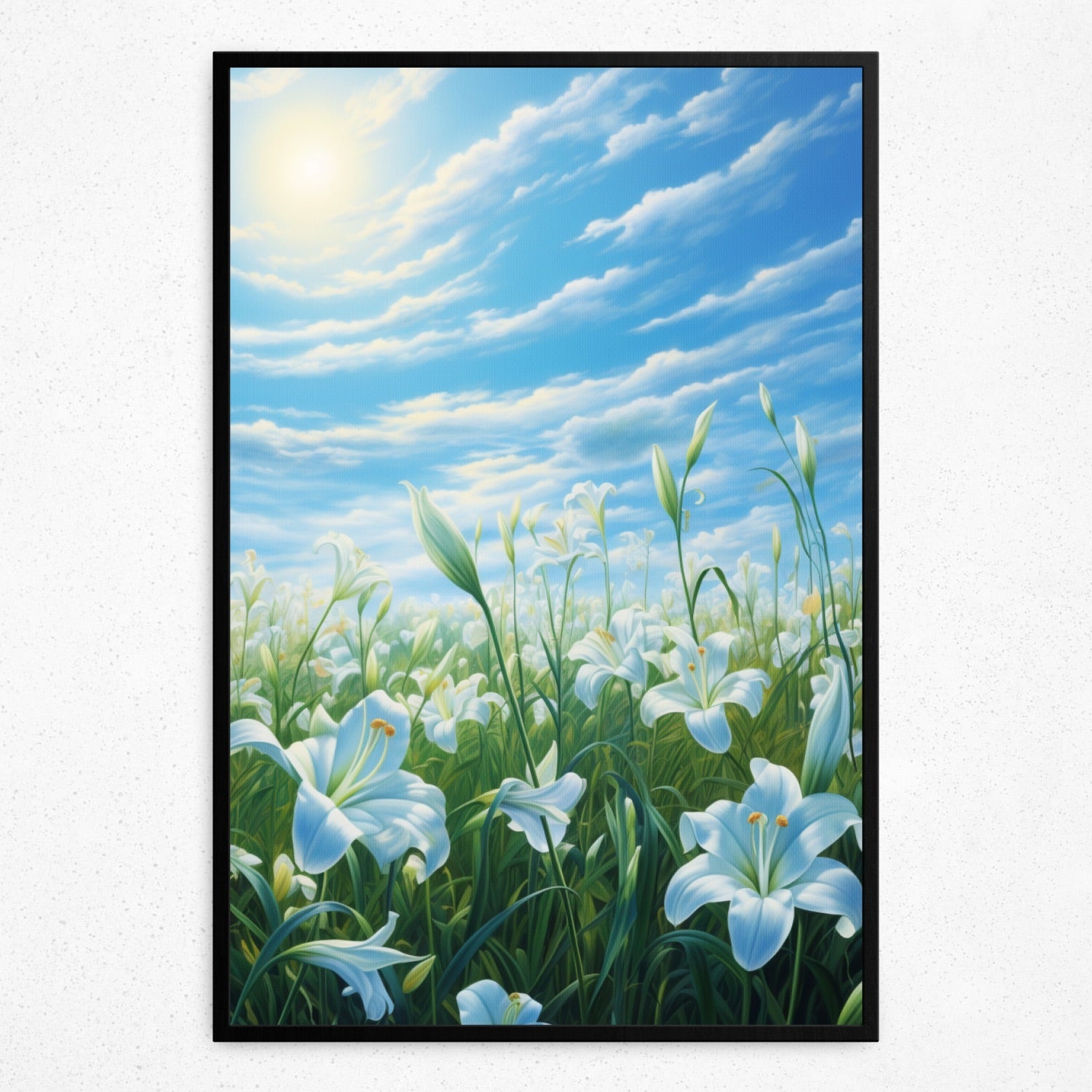 Celestial Lilies - Framed