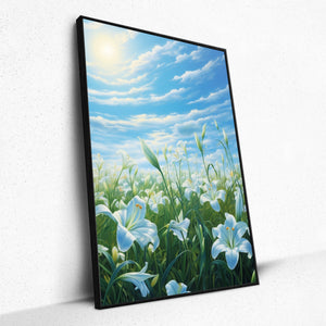 Celestial Lilies - Framed